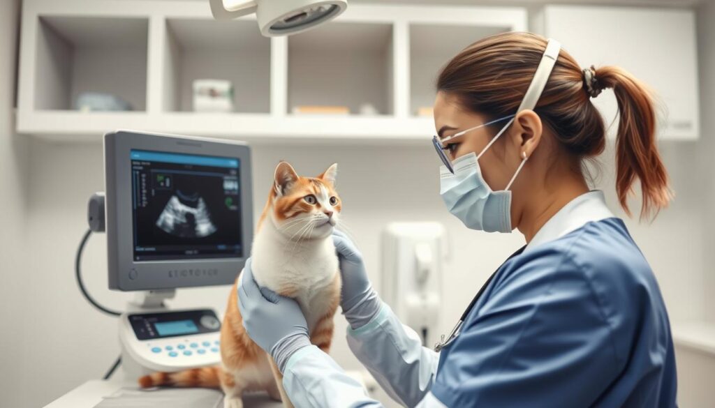 Badanie weterynaryjne kotki z objawami rui po sterylizacji