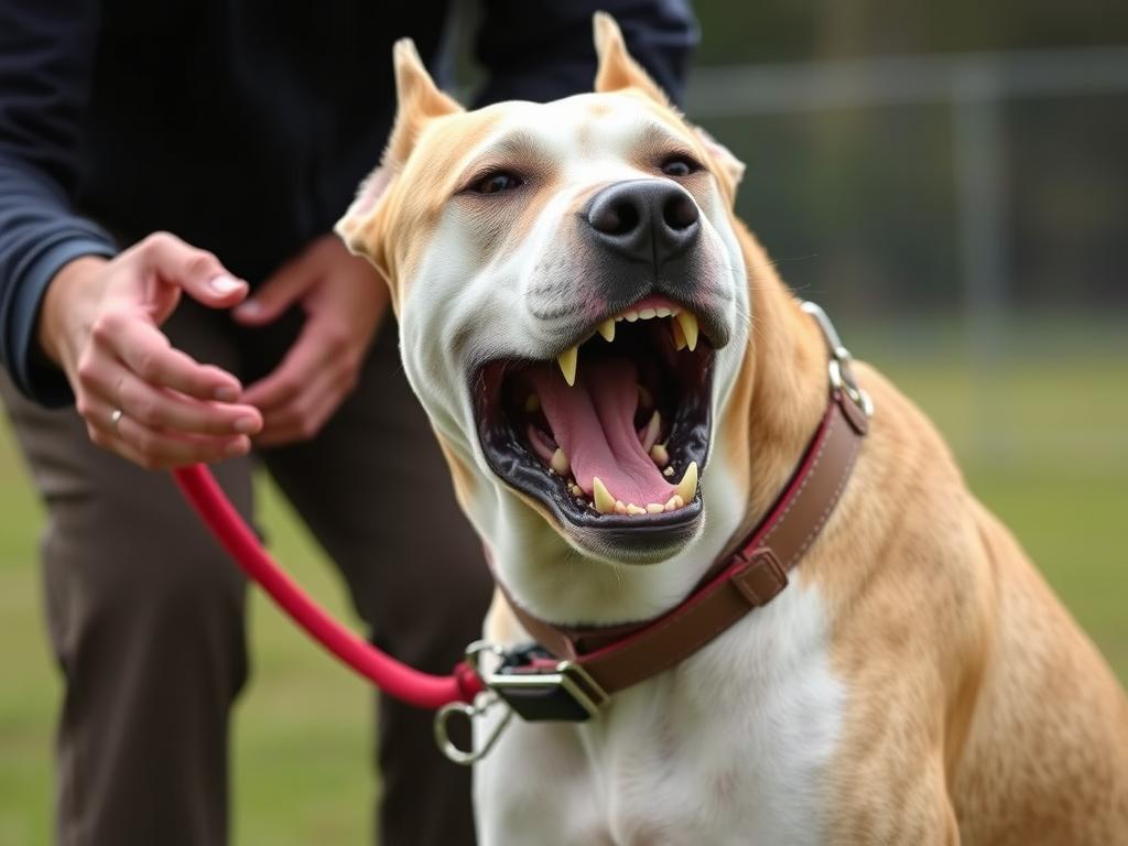 Dog argentyński podczas treningu posłuszeństwa, pokazujący jak można wykorzystać jego uścisk szczęk w kontrolowany sposób Dog argentyński podczas treningu posłuszeństwa, pokazujący jak można wykorzystać jego uścisk szczęk w kontrolowany sposób