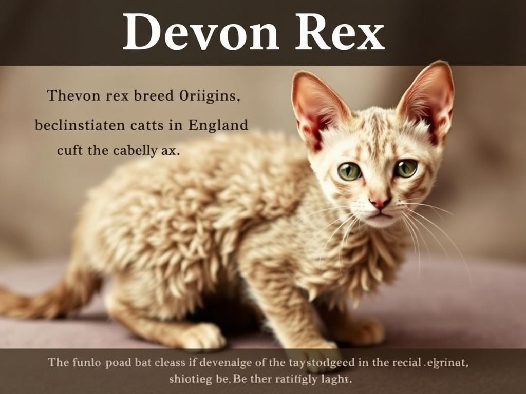 Historyczne zdjęcie przedstawiające początki rasy Devon rex Historyczne zdjęcie przedstawiające początki rasy Devon rex