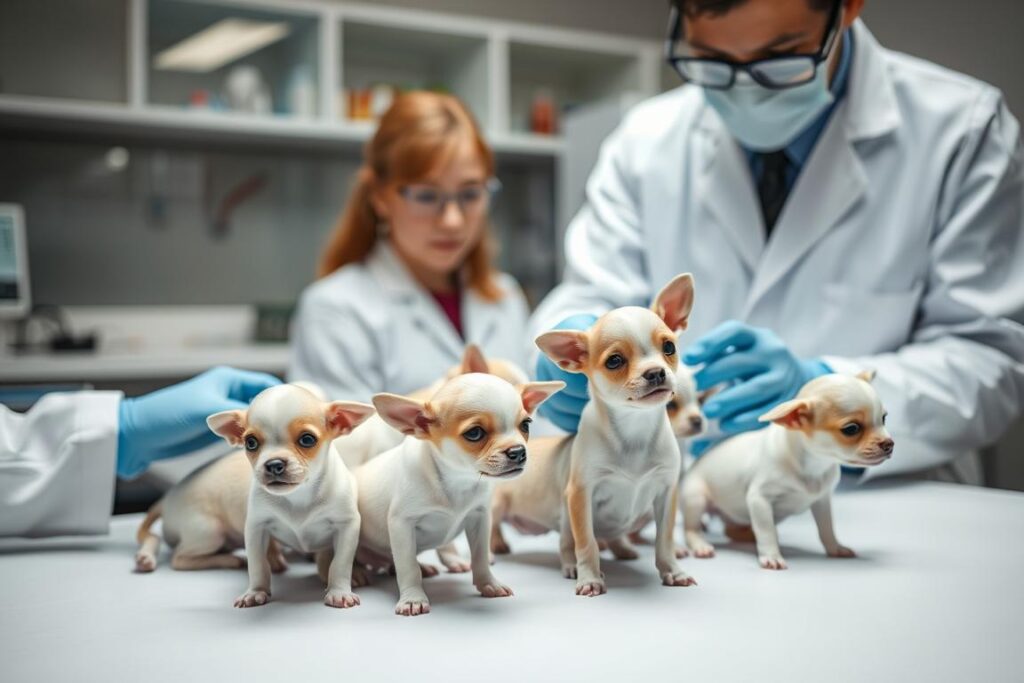 Klony najmniejszego psa świata Milly w laboratorium