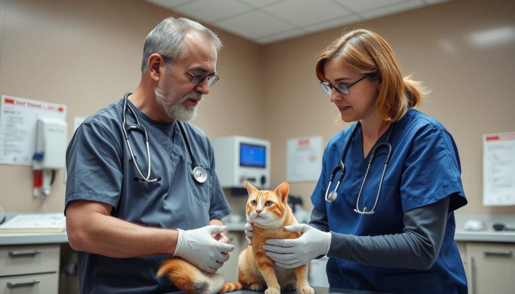 Konsultacja z weterynarzem przed zabiegiem sterylizacji kotki