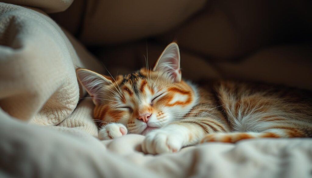 Kot relaksujący się w bezpiecznym miejscu co na uspokojenie dla kota forum Kot relaksujący się w bezpiecznym miejscu co na uspokojenie dla kota forum