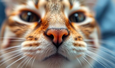 Kot z mokrym nosem zbliżenie co oznacza mokry nos u kota