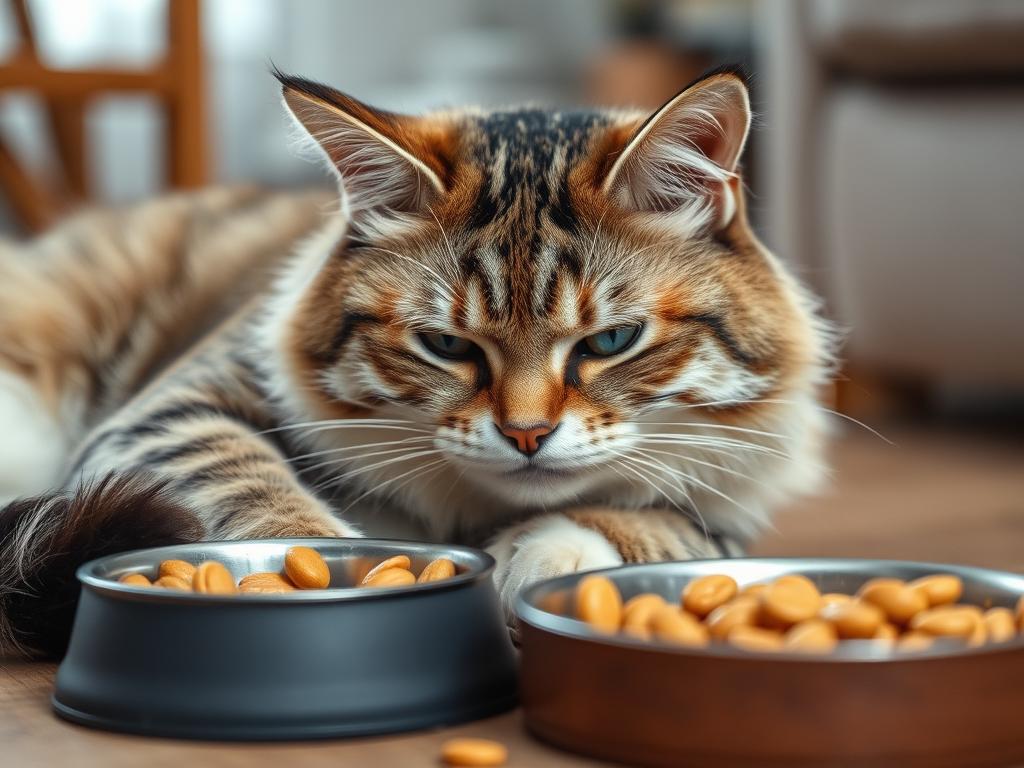 Kot z objawami nietolerancji pokarmowej po zjedzeniu sera Kot z objawami nietolerancji pokarmowej po zjedzeniu sera
