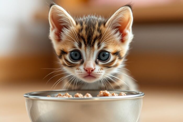 Mały kotek nie chce jeść: co zrobić gdy odmawia pokarmu?