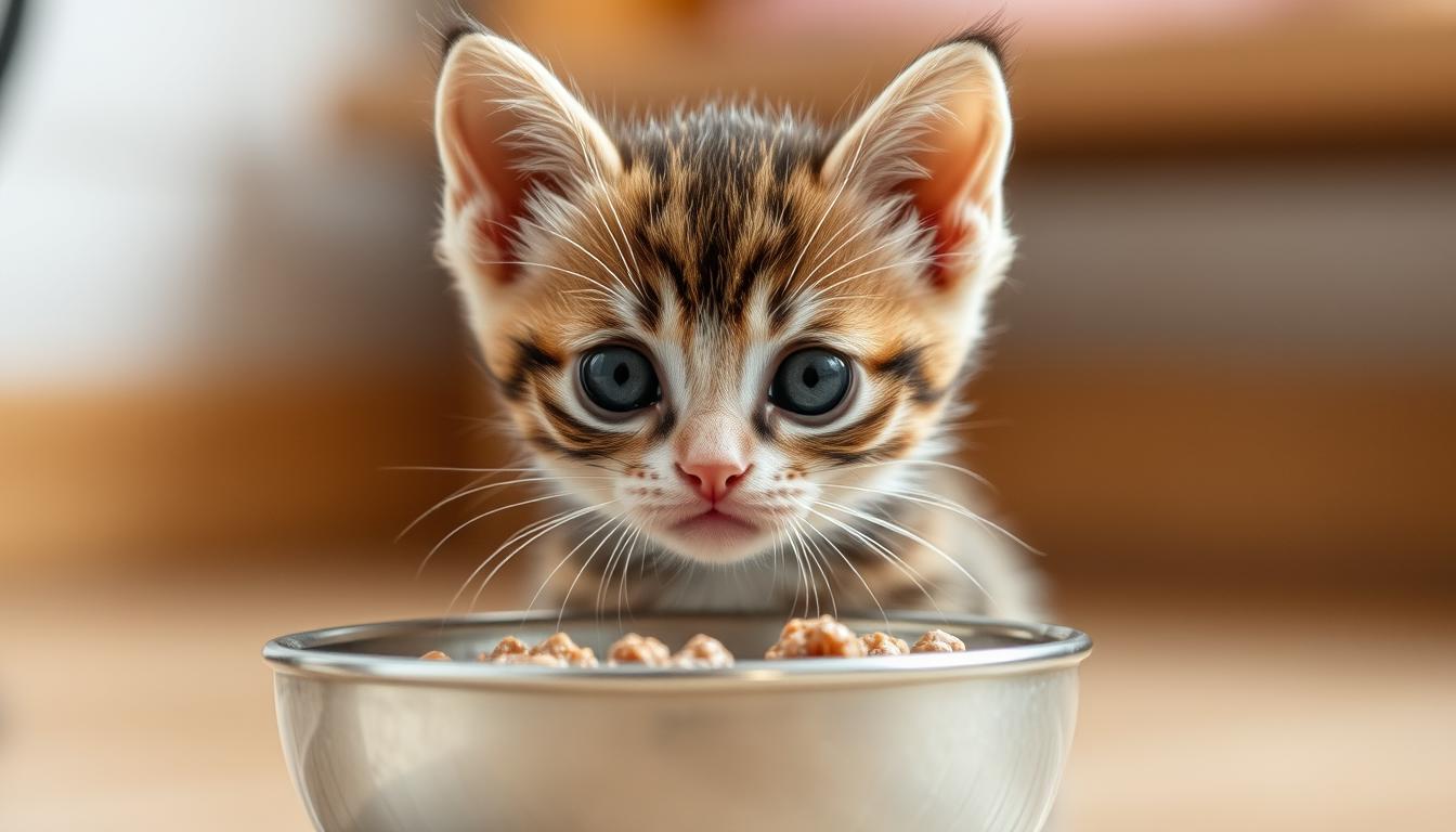 Mały kotek odmawia jedzenia z miski, co zrobić gdy mały kotek nie chce jeść