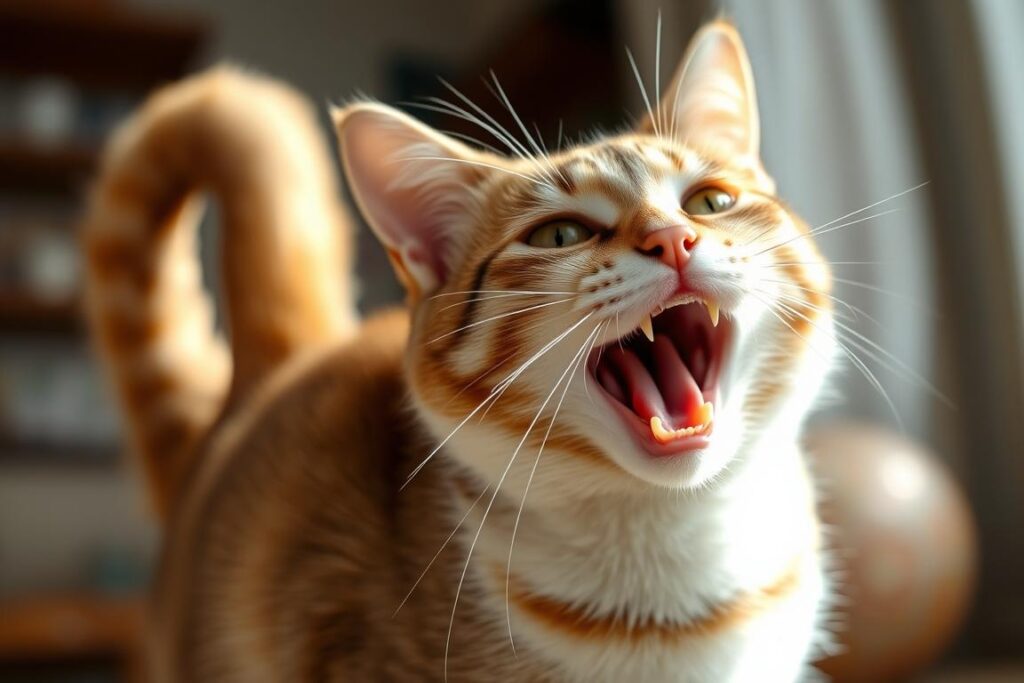 Objawy rui u kotki po sterylizacji - kotka miaucząca i wyginająca grzbiet