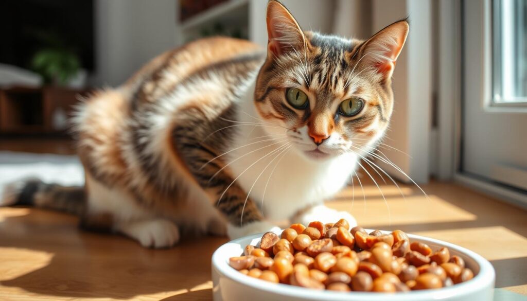 Zdrowy kot jedzący odpowiednio zbilansowaną karmę - podstawa diety kota Zdrowy kot jedzący odpowiednio zbilansowaną karmę - podstawa diety kota